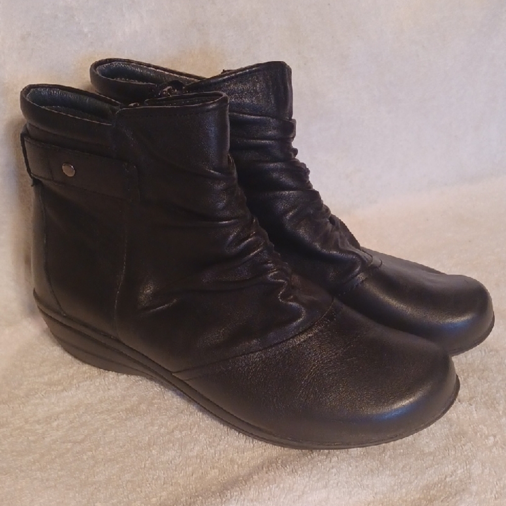 Women's Black Ankle Boots Dansko Size 39 Leather Boots